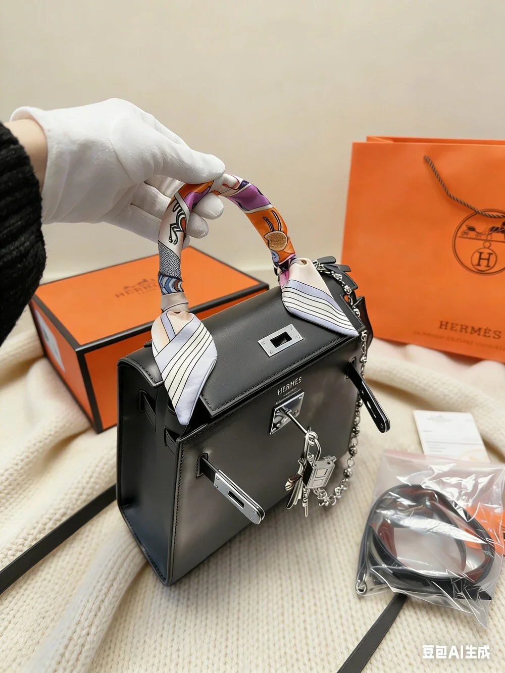Hermès Mini Kelly II in Epsom Leather